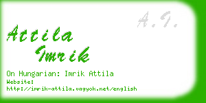 attila imrik business card